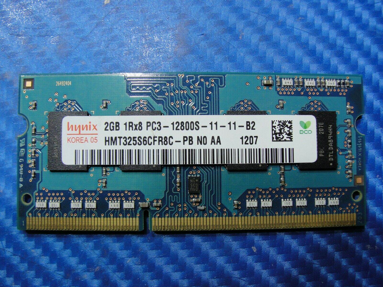 Apple A1297 Hynix 2GB 1Rx8 PC3-12800S SO-DIMM Memory RAM HMT325S6CFR8C-PB #1 - Tested Computer Laptop Parts