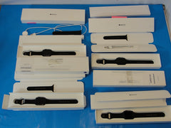 LOT of 4 Apple Watch Series 1 42mm Aluminum Case Smartwatch - (MP032LL/A) /READ