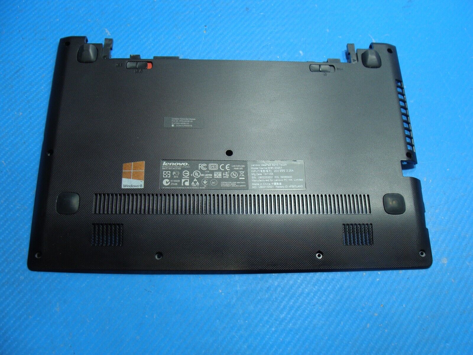 Lenovo IdeaPad 11.6” S210 Touch OEM Bottom Base Case Cover 1102-00651 Grade A