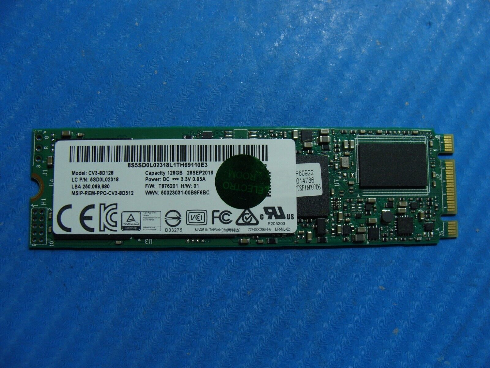 Lenovo Yoga 710-11ISK Lite-On 128GB M.2 SATA SSD Solid State Drive CV3-8D128