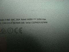 MacBook Air A1465 11" Early 2015 MJVM2LL/A Genuine Bottom Case 923-00496 