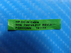 HP Notebook 17-x037cl 17.3" Genuine Laptop DC IN Power Jack w/Cable 799749-F17 - Laptop Parts - Buy Authentic Computer Parts - Top Seller Ebay