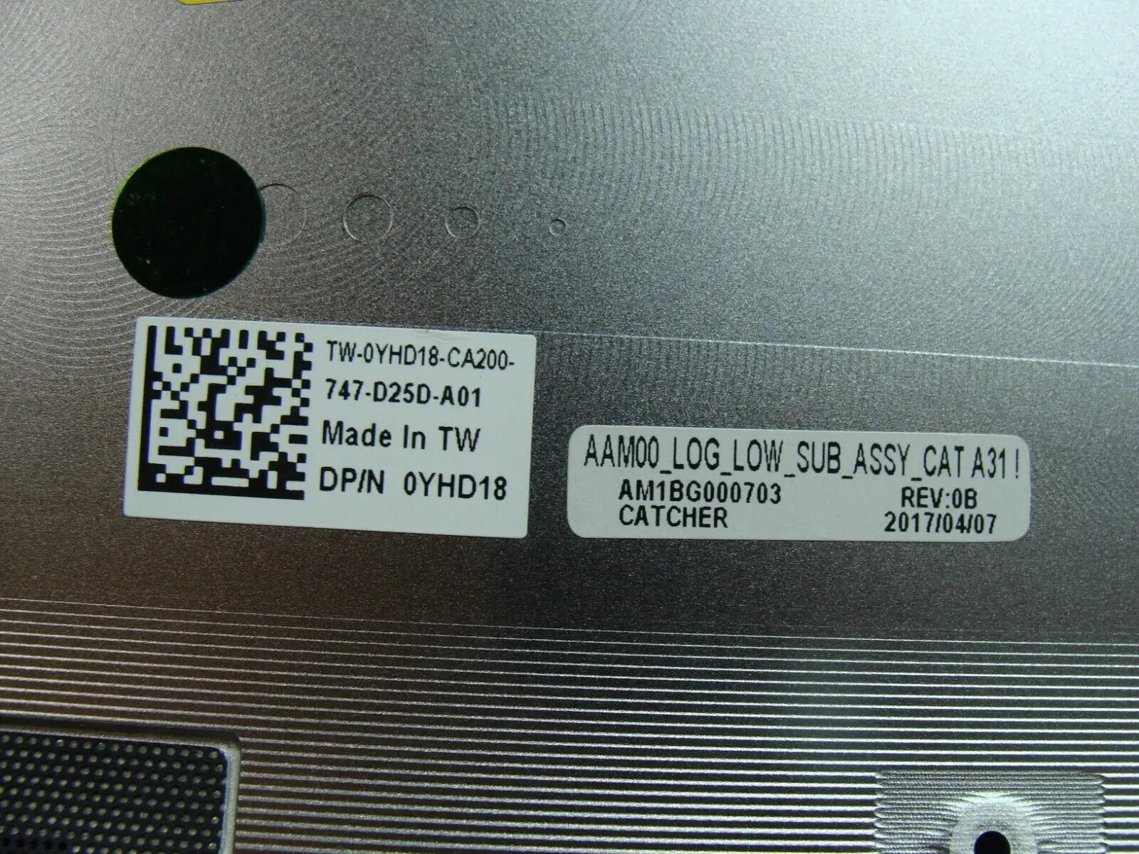 Dell Precision 5520 15.6 Bottom Case Base Cover AM1BG000703 YHD18