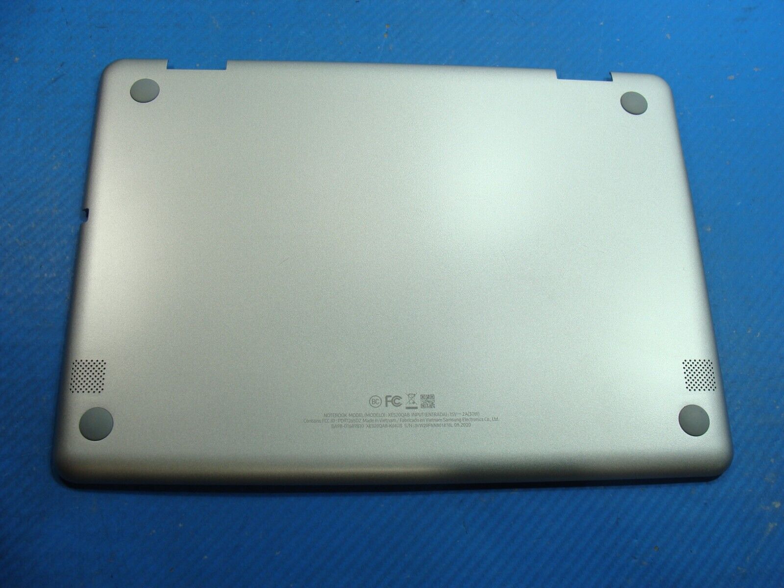 Samsung Chromebook Plus V2 12.2” XE520QAB-K04US Bottom Case Silver BA98-01637A