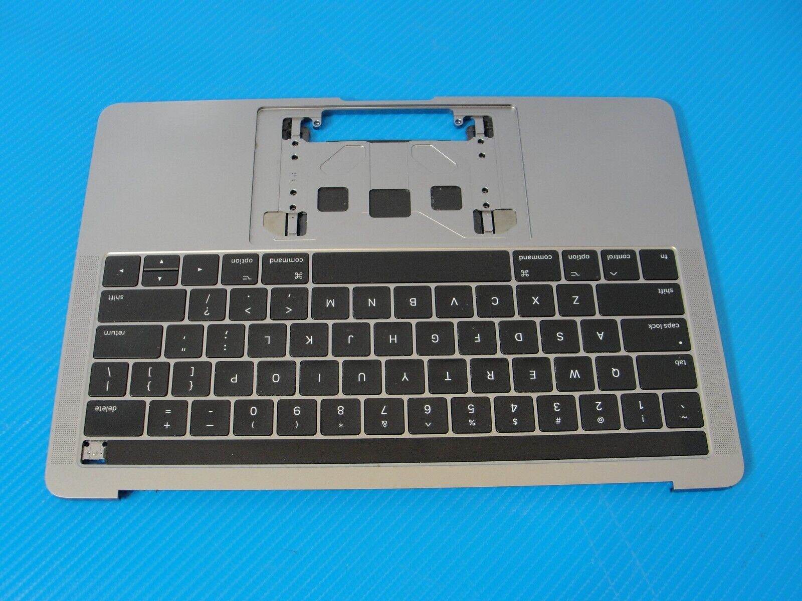 MacBook Pro A1706 13 2016 MLH12LL Top Case Battery Space Gray 661-05333 UNTESTED - Tested Computer Laptop Parts