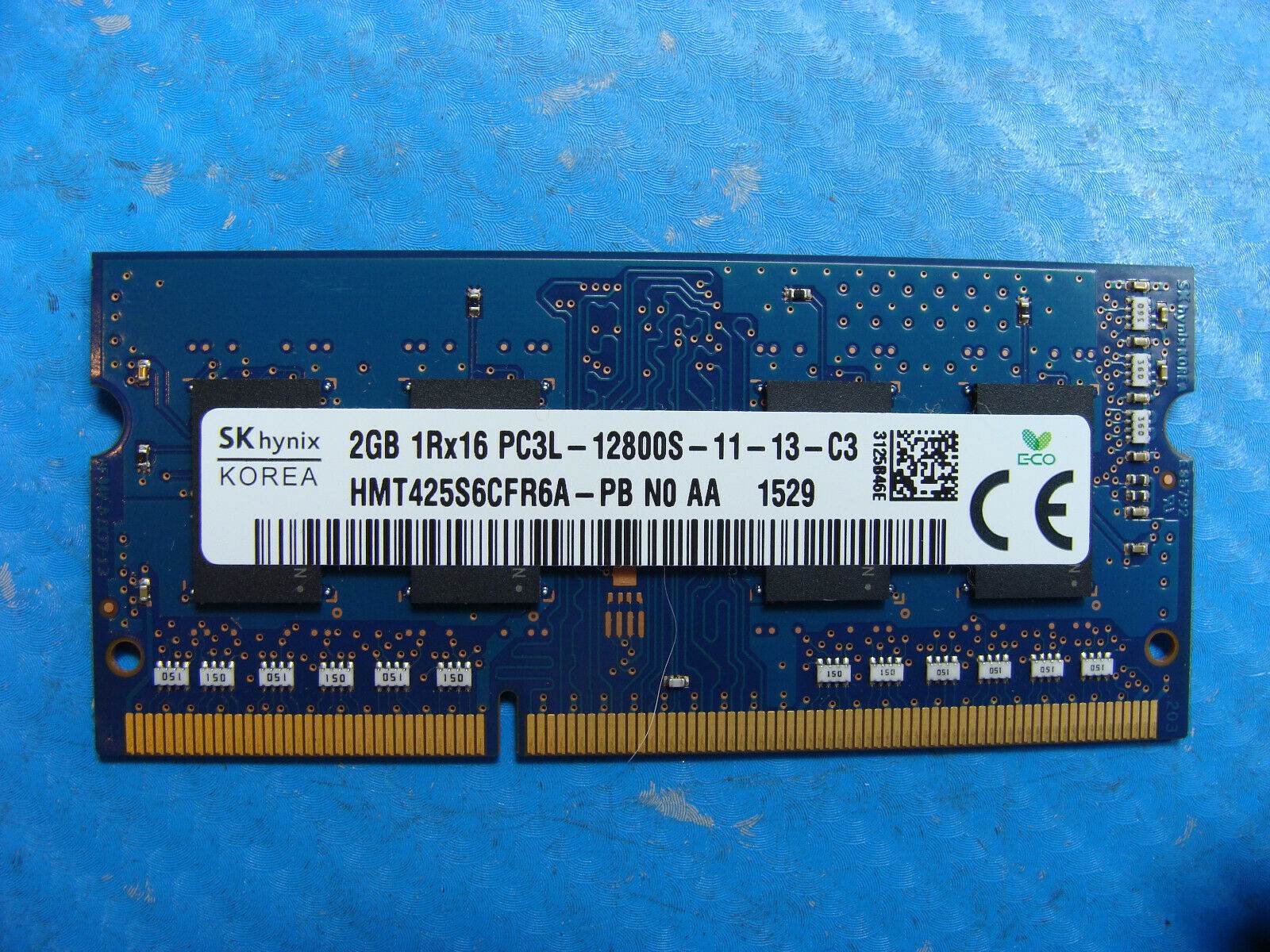 HP m6-p113dx Laptop SK hynix 2GB Memory PC3L-12800S-11-13-C3 HMT425S6AFR6A-PB - Tested Computer Laptop Parts