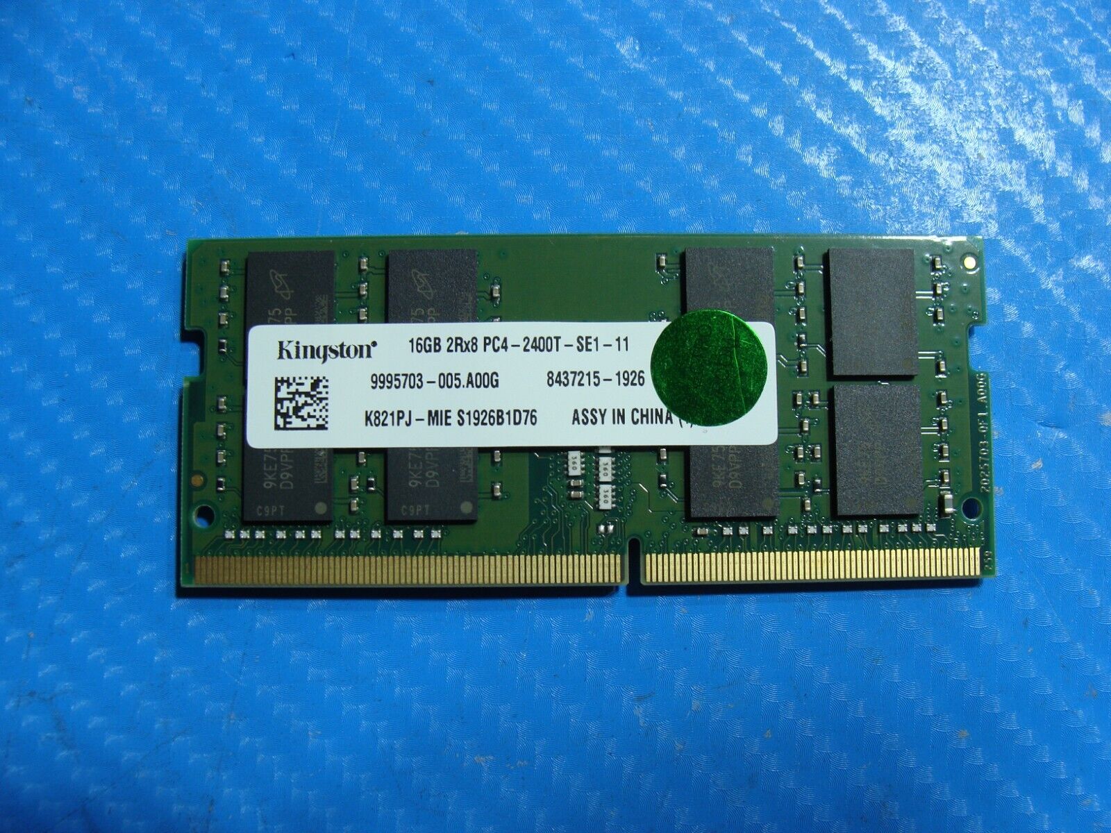 Dell 7390 Kingston 16GB 2Rx8 PC4-2400T Memory Ram So-Dimm K821PJ-MIE