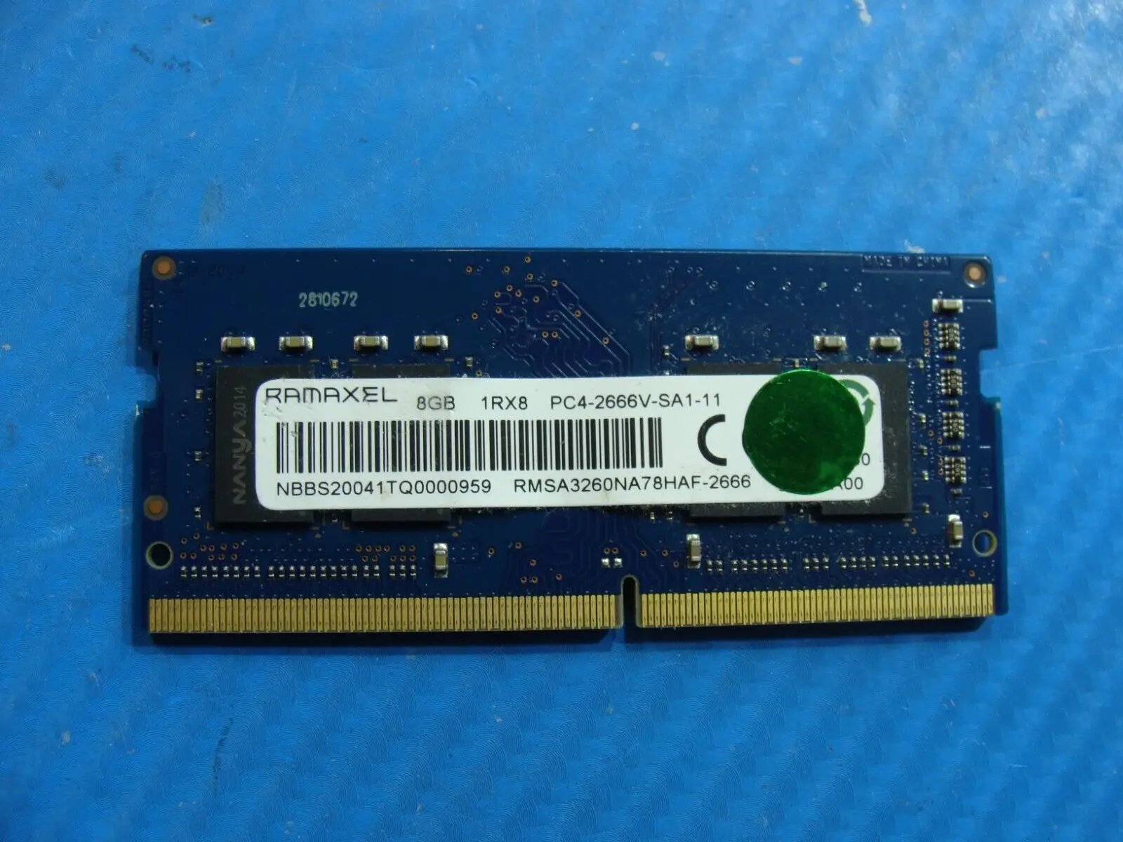 HP 15-cs3065cl Ramaxel 8GB 1Rx8 PC4-2666 Memory RAM SO-DIMM RMSA3260NA78HAF-2666