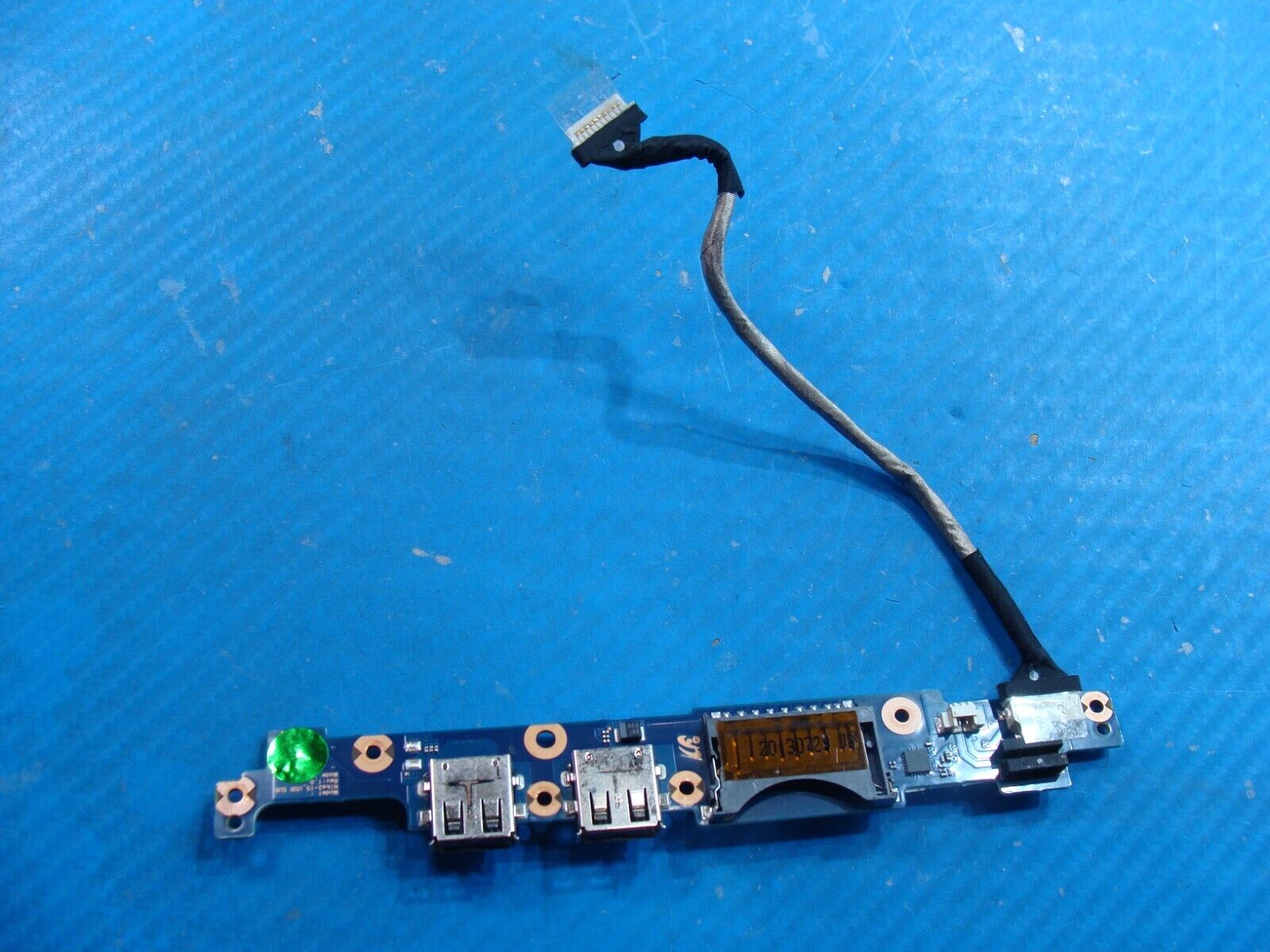 Samsung NP880Z5E-X01UB Dual USB Port Media Card Reader Board w/Cable BA92-11307A