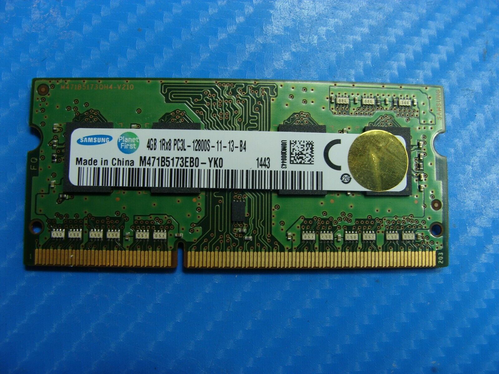 Alienware 17 SO-DIMM Samsung 4GB Memory PC3L-12800S-11-13-B4 M471B5173EB0-YK0 