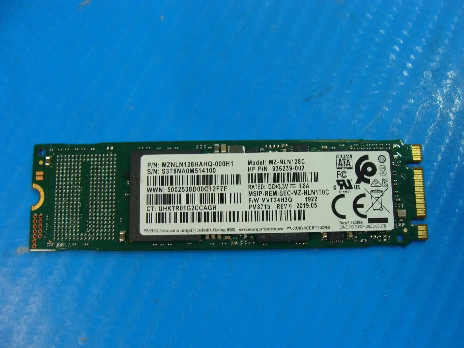 HP 11m-ap0013dx Samsung 128GB SATA M.2 SSD Solid State Drive MZNLN128HAHQ-000H1