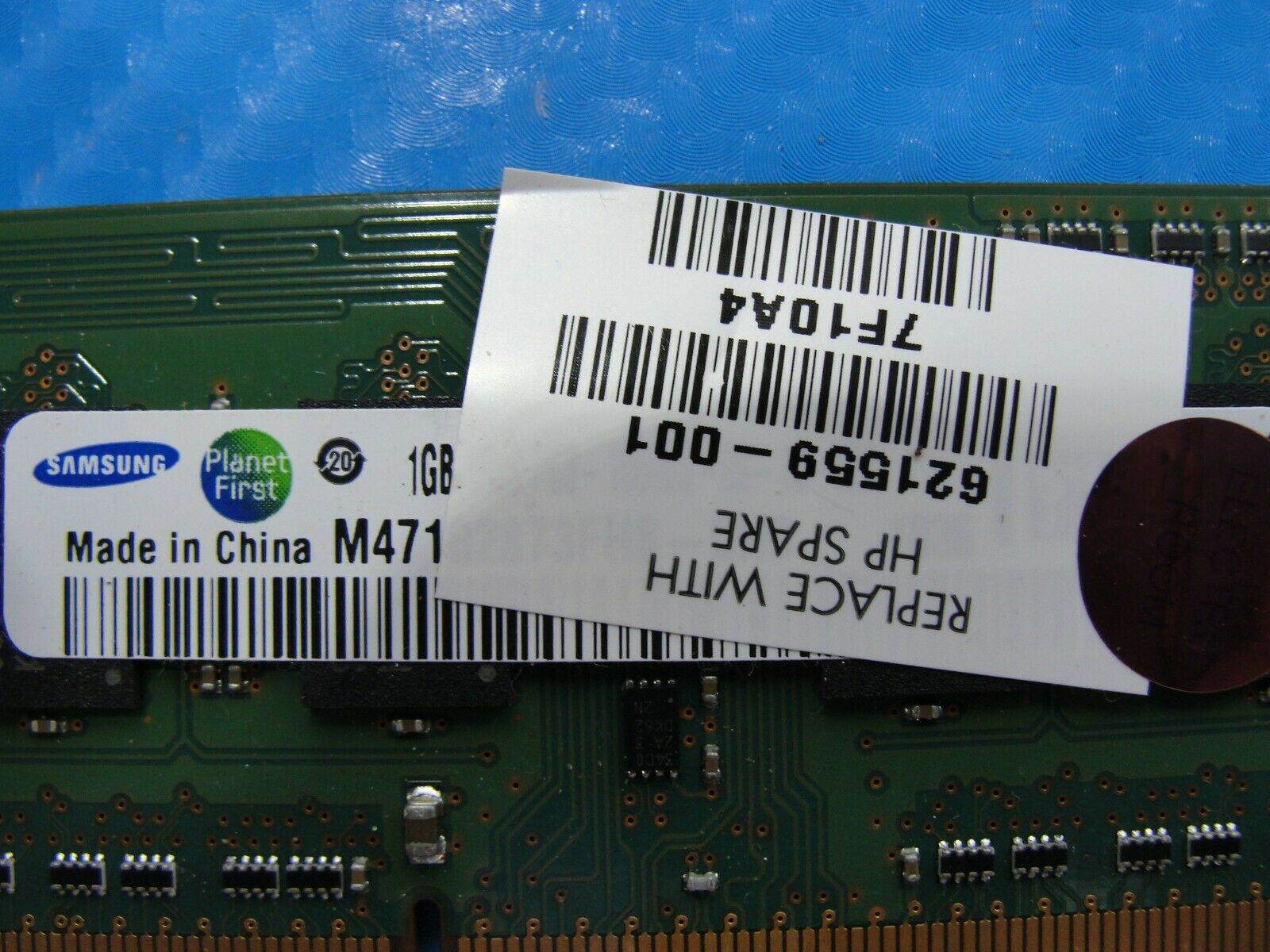 HP CQ56-115DX Laptop Samsung 1GB x2 Memory PC3-10600S-09-10-ZZZ M471B2873FHS-CH9 - Tested Computer Laptop Parts