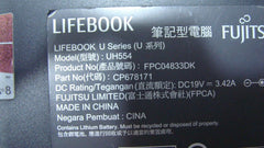Fujitsu LifeBook 13.3 UH554 Bottom Case w/Cover Door Black 678171-01R4Y00440