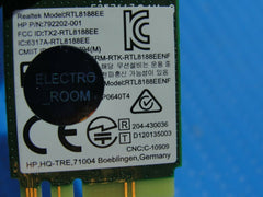 HP Pavilion 15-ab149cy 15.6" Genuine WiFi Wireless Card 792609-001 RTL8188EE - Laptop Parts - Buy Authentic Computer Parts - Top Seller Ebay