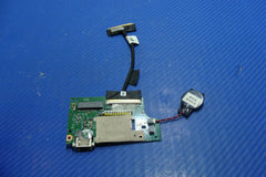 Dell Inspiron 13-5378 13.3" USB Card Reader Board w/CMOS Battery & Cable 3GX53 Dell