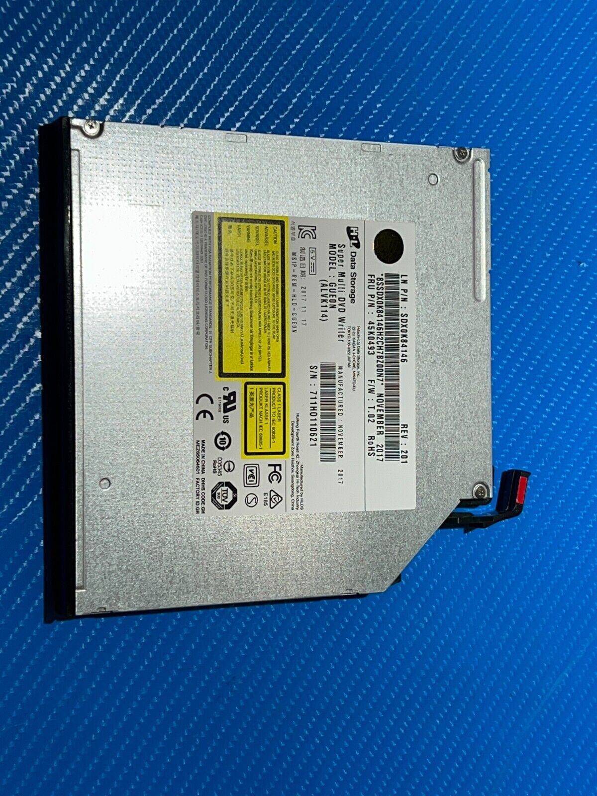Lenovo SDX0K84146 HL Data Storage DVD-RW GUE0N FRU 45K0493