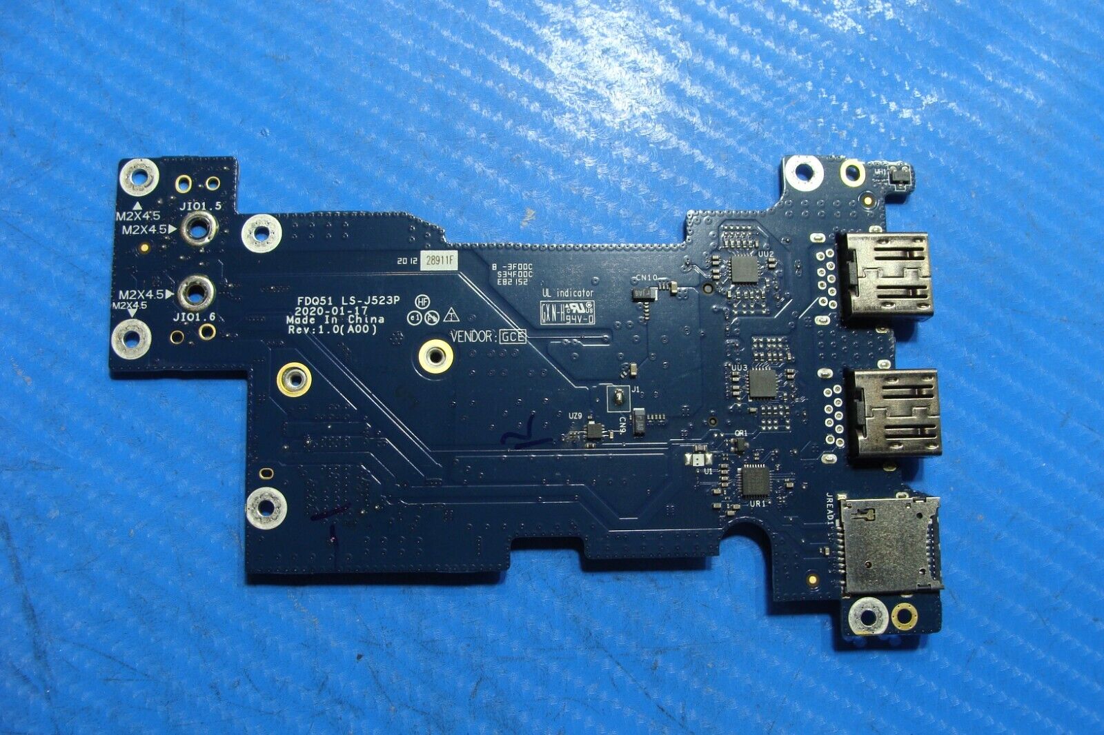 Dell Alienware M15 R3 SSD3 OEM USB Micro SD Reader WiFi Board LS-J523P 8G4J2