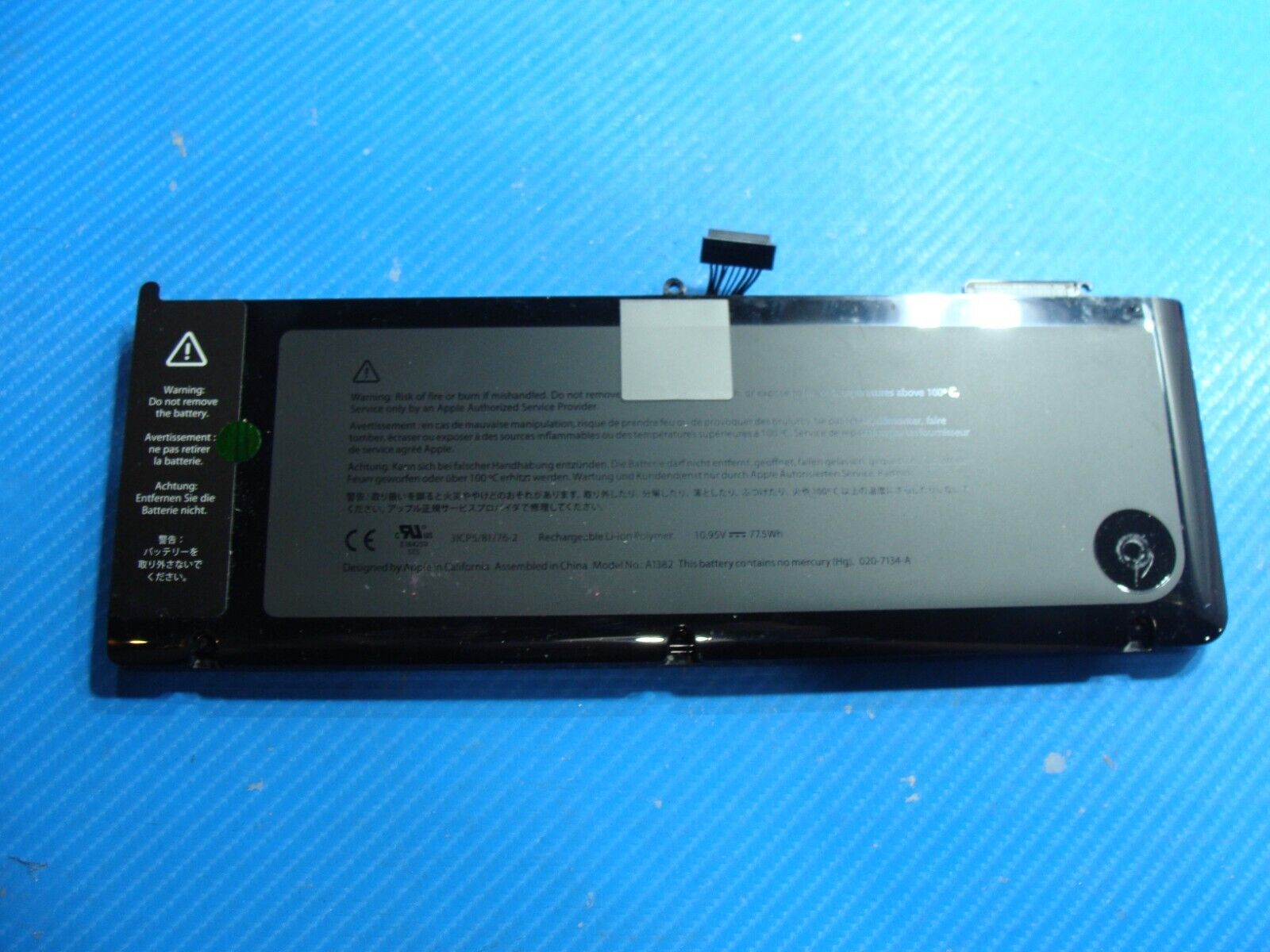 MacBook Pro 15" A1286 Mid 2012 MD103LL/A Genuine Battery 10.95V 77.5Wh 661-5844