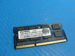 Lenovo T510 Laptop Elpida 2GB Memory PC3-8500S-7-10-F1 EBJ21UE8BDS0-AE-F - Tested Computer Laptop Parts