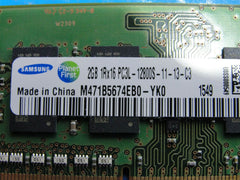 HP 14-ab166us Laptop Samsung 2GB Memory PC3L-12800S-11-13-C3 M471B5674EB0-YK0 - Tested Computer Laptop Parts