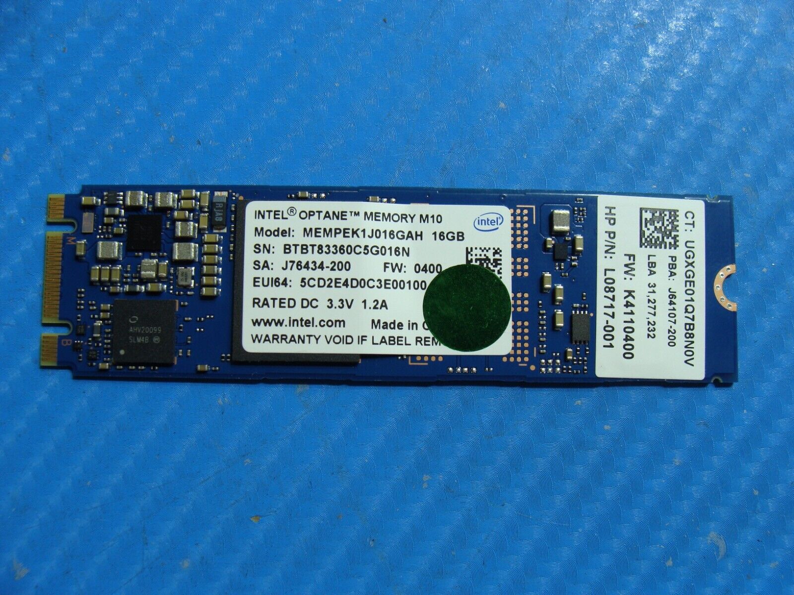 HP 15-cx0020nr Intel 16GB SATA M.2 Solid State Drive MEMPEK1J016GAH L08717-001