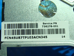 HP Notebook 15-f023wm 15.6" Genuine Laptop CPU Cooling Fan 736278-001 45U87TP103 HP