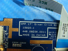 HP Notebook 17.3" 17-x010ds OEM TouchPad Button Board w/Cables 448.08E06.0011 HP