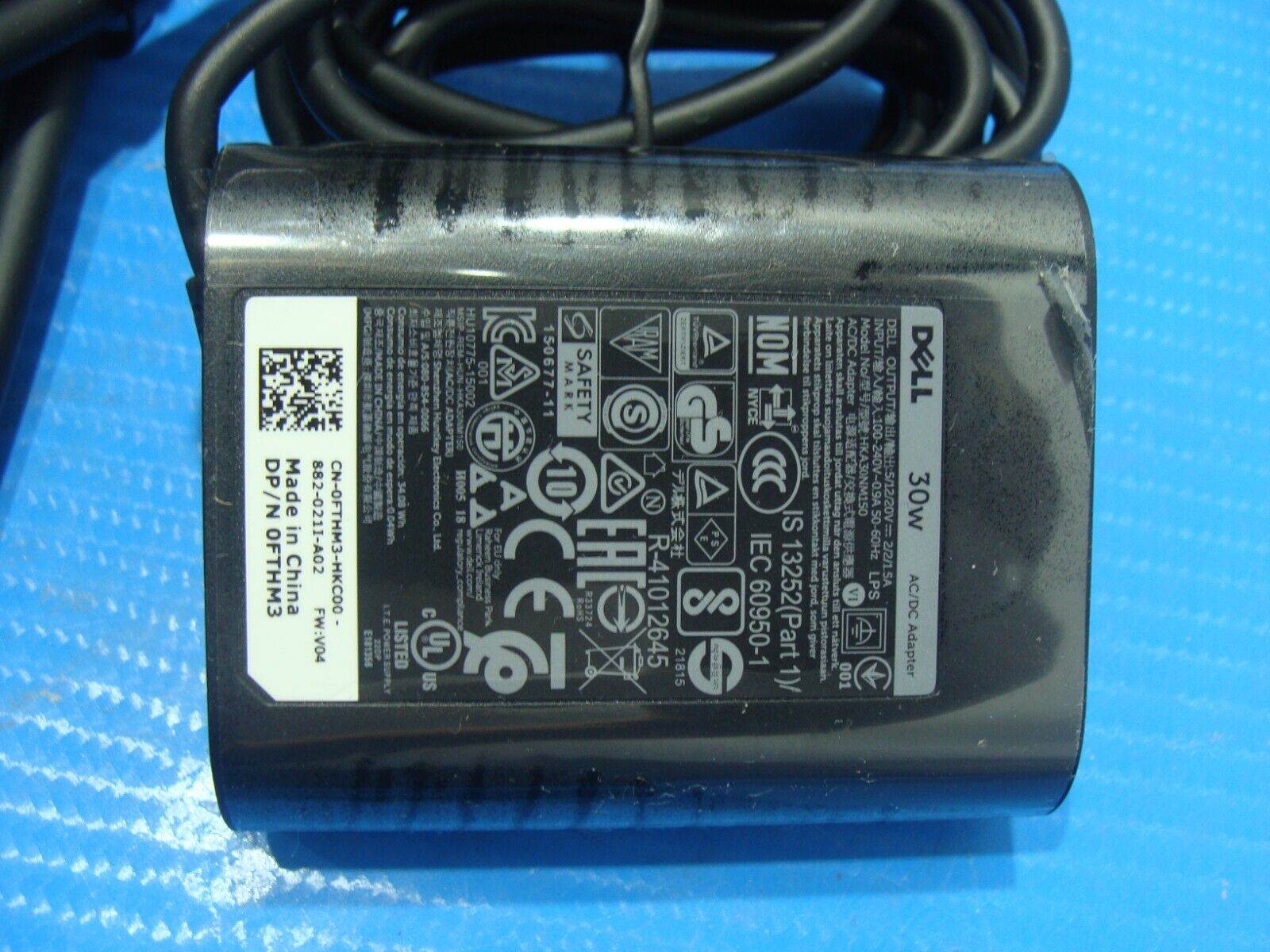 Dell 30W Type C Adapter USB C Charger for HA30NM150 0F17M7 - Tested Computer Laptop Parts