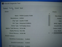 PwR Battery Dell Precision 7530 Intel i5-8400H 32GB RAM 256GB SSD Quadro P1000