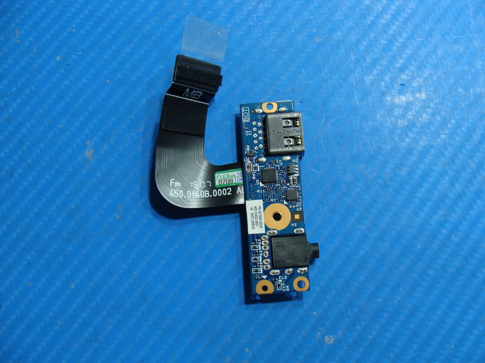 Lenovo ThinkPad X1 Carbon 3rd Gen 14" OEM USB Audio Board w/Cable 455.01402.0001