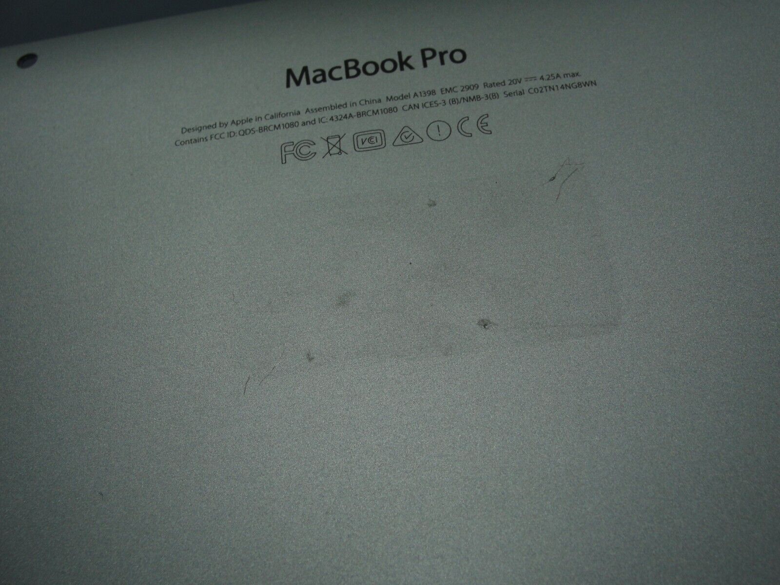 MacBook Pro A1398 15