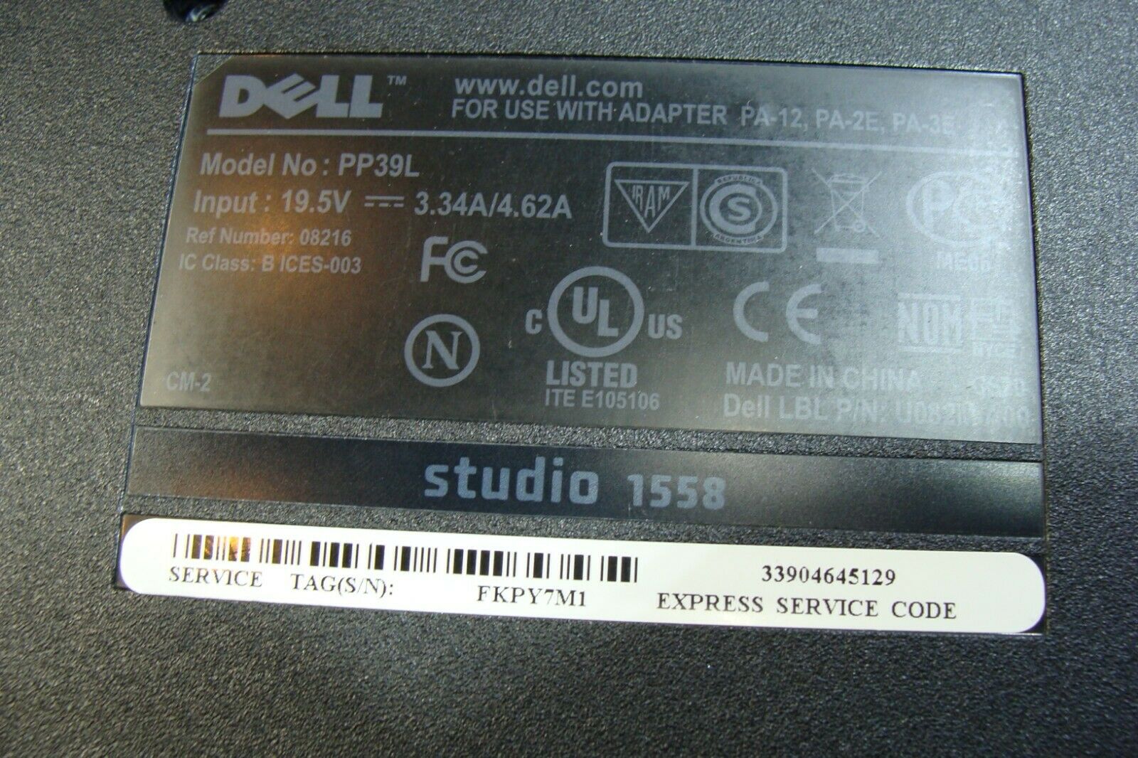 Dell Studio 15.6