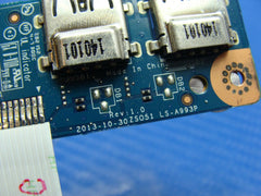 HP 15-g019wm 15.6" Genuine Laptop Dual USB Port Board w/Cable LS-A993P HP