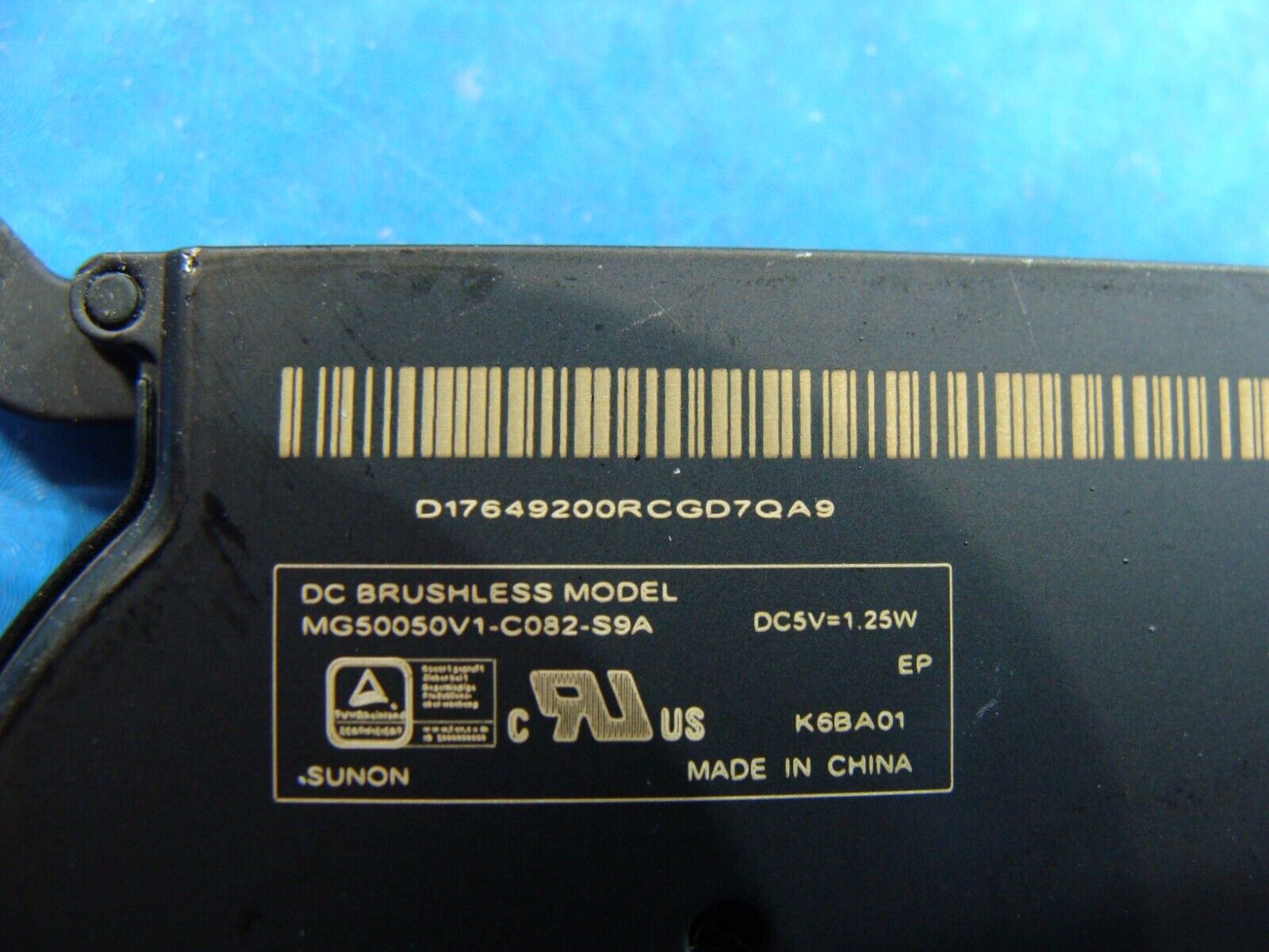 MacBook Air A1466 13 Early 2015 MJVE2LL/A Cooling Fan 923-00507