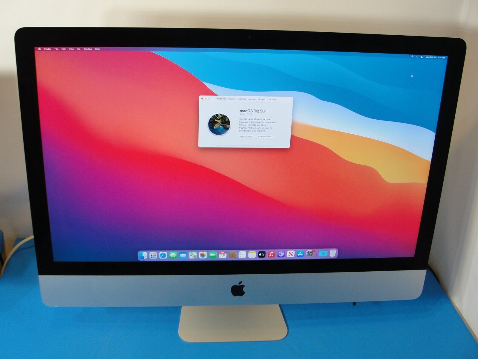 2014 Apple iMac 27 5K Intel Core i5 3.5Ghz 8GB RAM 1TB AMD Radeon R9 M290X