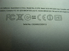 MacBook Pro A1278 MD313LL/A Late 2011 13" Genuine Bottom Case Silver 922-9779 