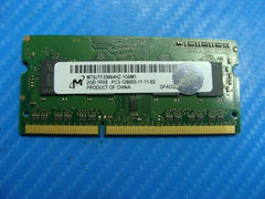 MacBook Pro A1278 Micron 2GB SO-DIMM Memory RAM PC3-12800S MT8JTF25664HZ-1G6M1 - Tested Computer Laptop Parts