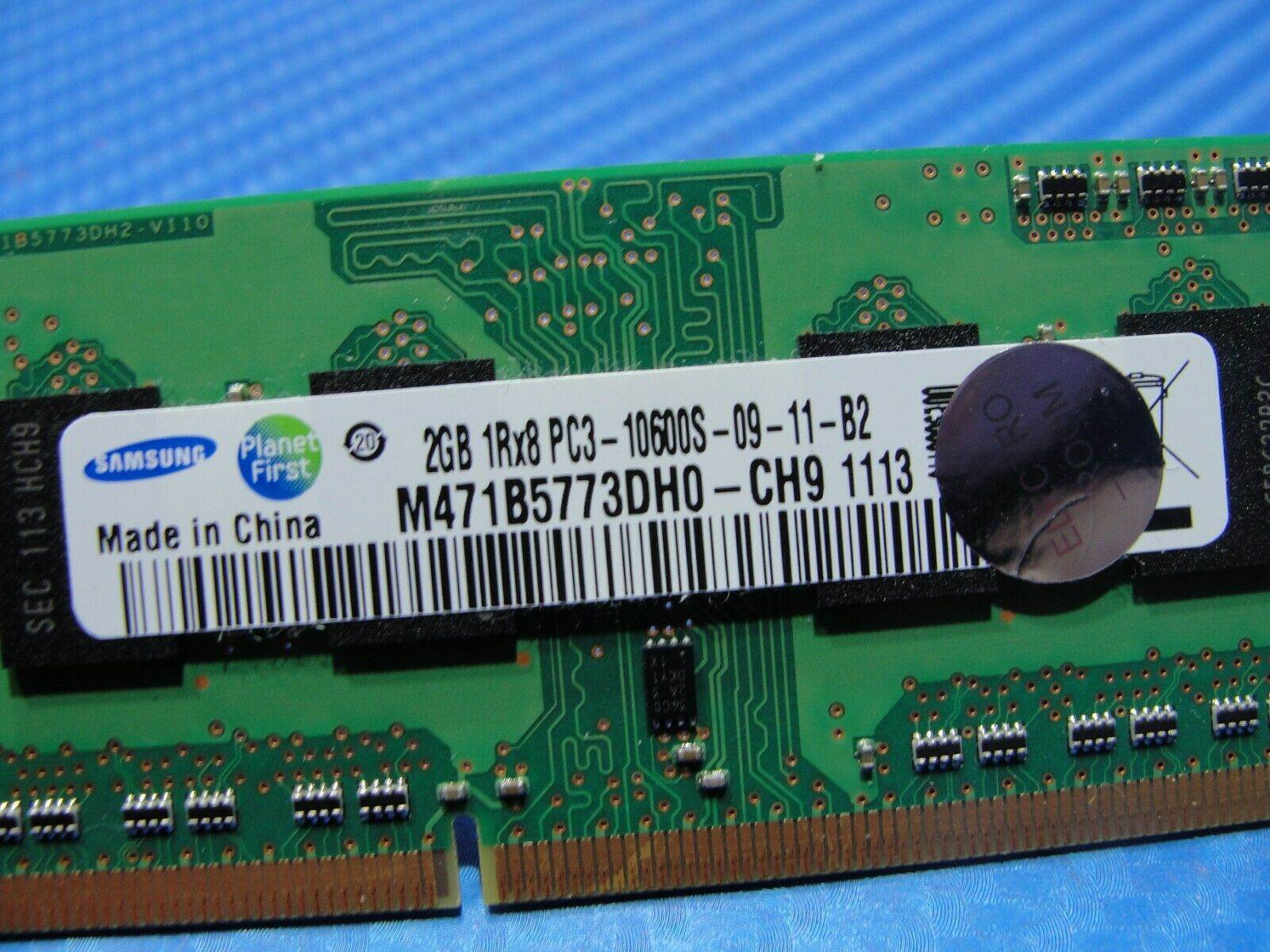MacBook A1278 Laptop Samsung 2GB Memory PC3-10600S-09-11-B2 M471B5773DH0-CH9 #7 - Tested Computer Laptop Parts