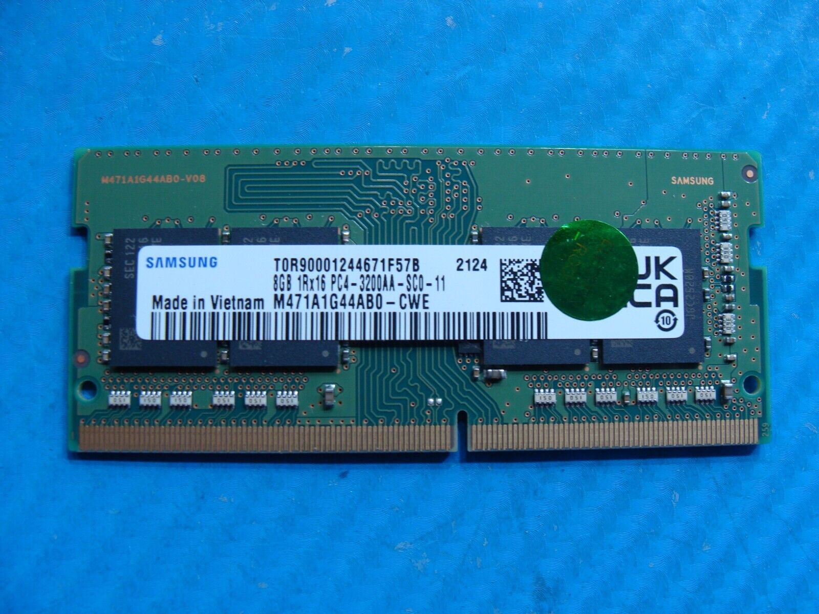 Lenovo 3 15ITL6 So-Dimm Samsung 8GB Memory RAM PC4-3200AA M471A1G44AB0-CWE