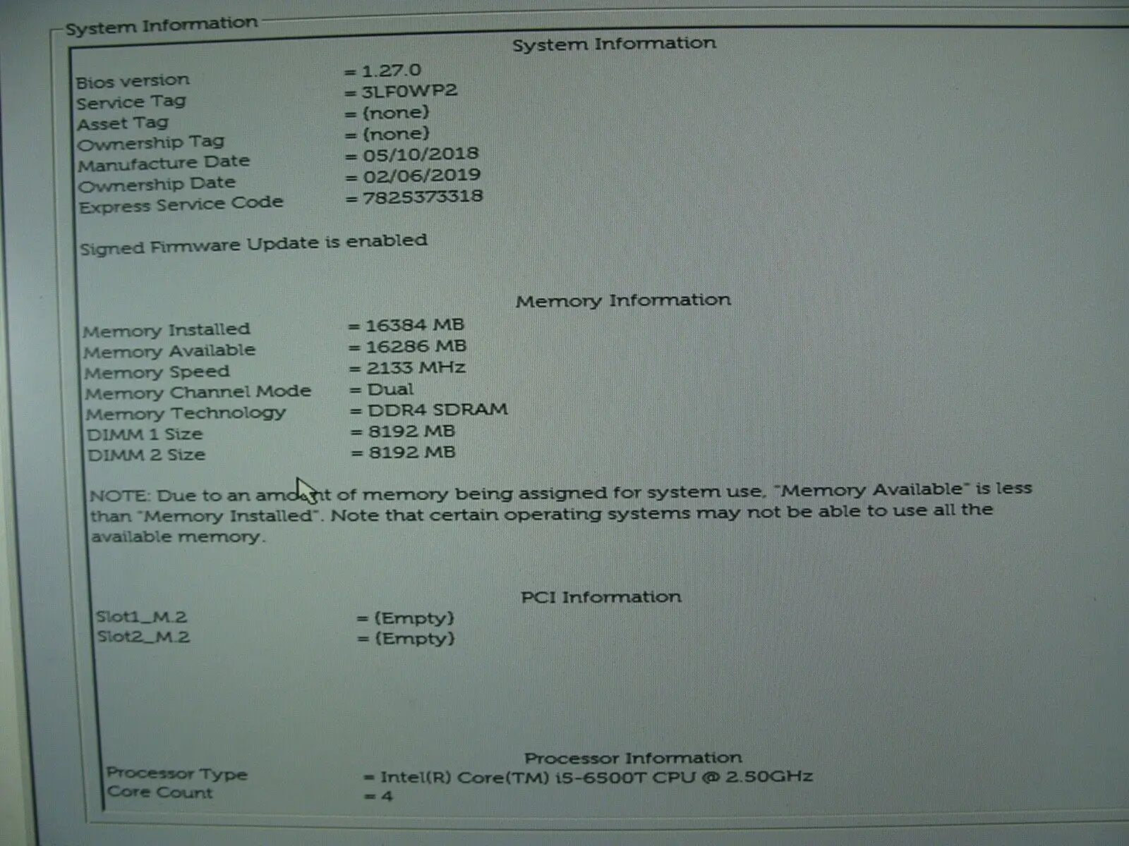 Killer DEAL Wifi Dell Optiplex 7050 MFF Intel i5-6500T 2.5GHz 16GB RAM 512GB HDD