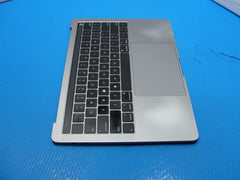 MacBook Pro A1989 13" 2019 MV962LL/A Top Case Palmrest w/Battery Gray 661-10040
