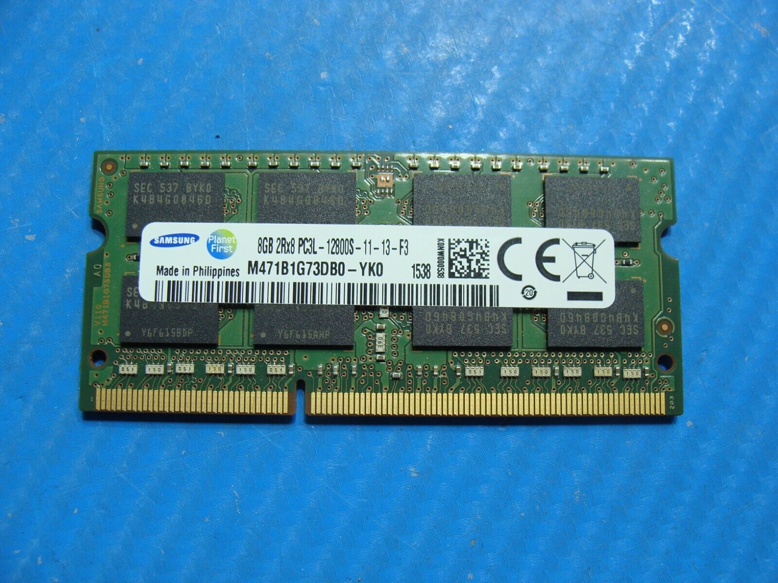 HP m6-w103dx Samsung 8GB 2Rx8 PC3L-12800S Memory RAM SO-DIMM M471B1G73DB0-YK0