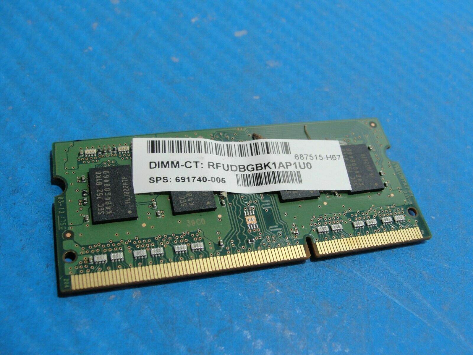 HP Pavilion x360SO-DIMM Samsung 4GB Memory PC3L-12800S-11-13-B4 M471B5173DB0-YK0 - Tested Computer Laptop Parts