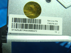 HP Notebook 15-f162dx 15.6" Genuine Laptop CPU Cooling Fan 736278-001 45U87TP003 - Laptop Parts - Buy Authentic Computer Parts - Top Seller Ebay