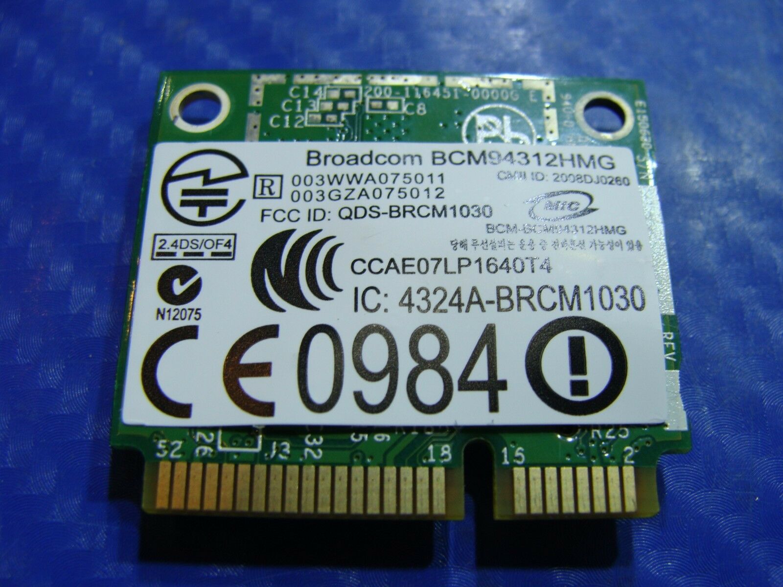 Dell Studio 1440/14Z PP40L 14” OEM Wireless WIFI Card FR016 BCM94312HMG ER* - Laptop Parts - Buy Authentic Computer Parts - Top Seller Ebay