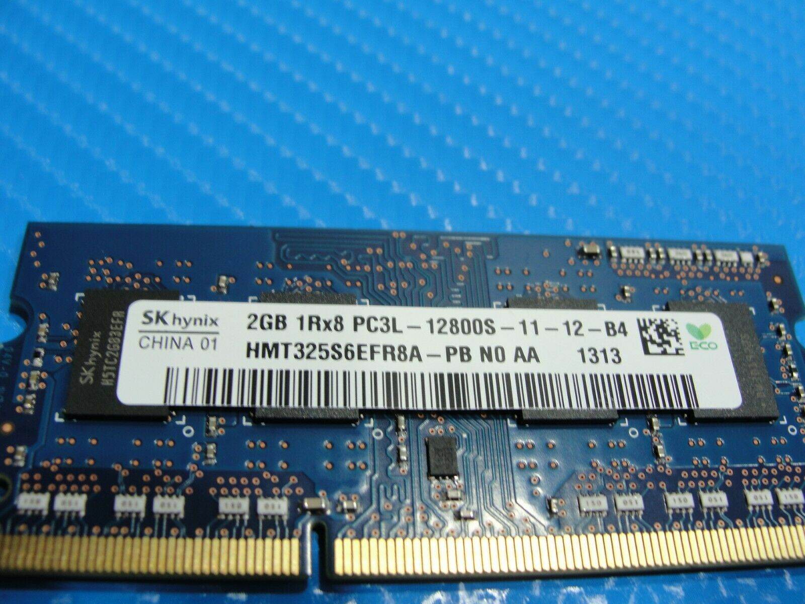 HP 15-b119wm SKhynix 2GB 1Rx8 PC3L-12800S SO-DIMM Memory RAM HMT325S6EFR8A-PB - Tested Computer Laptop Parts