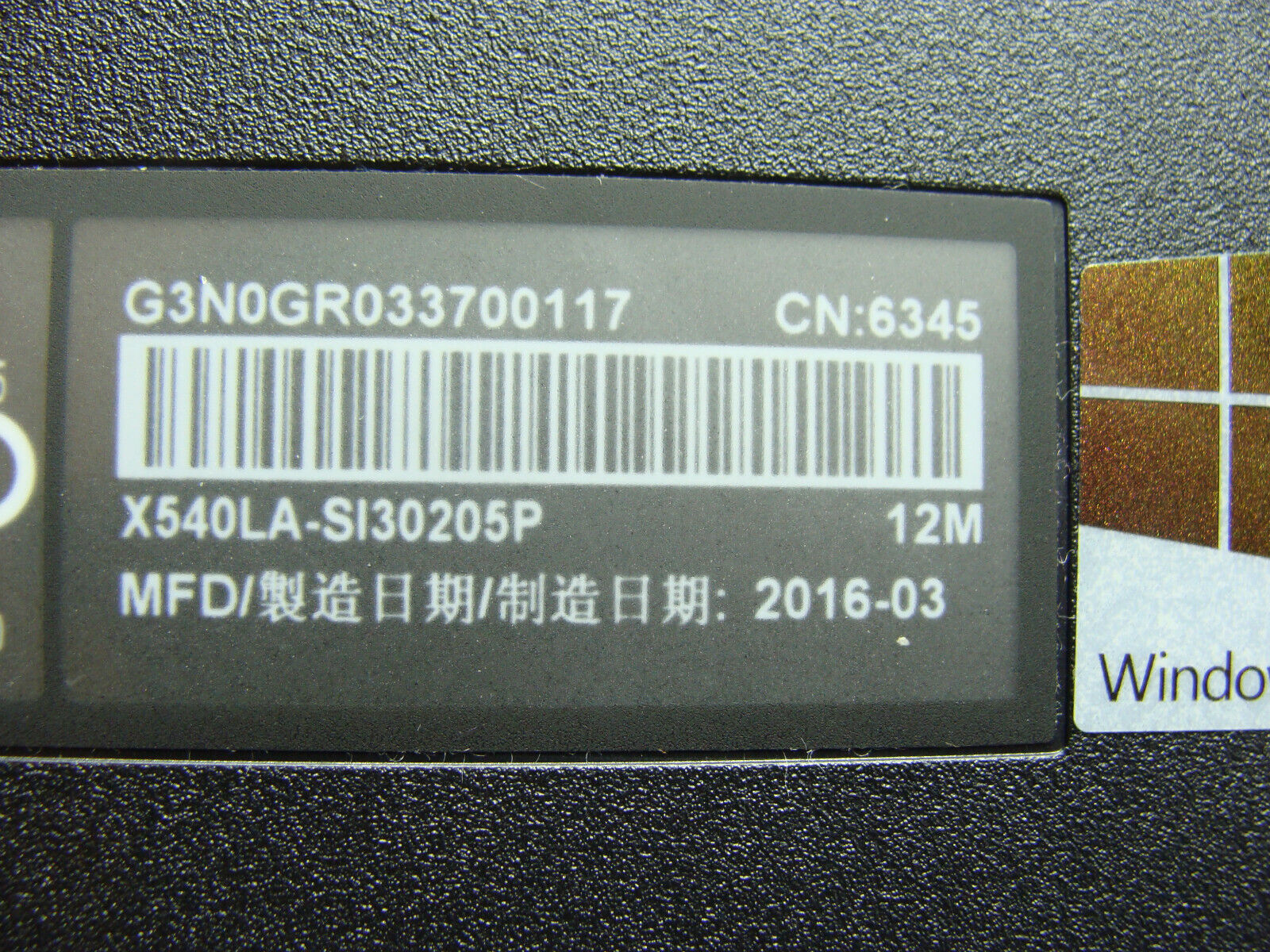 Asus X540LA-SI30205P 15.6