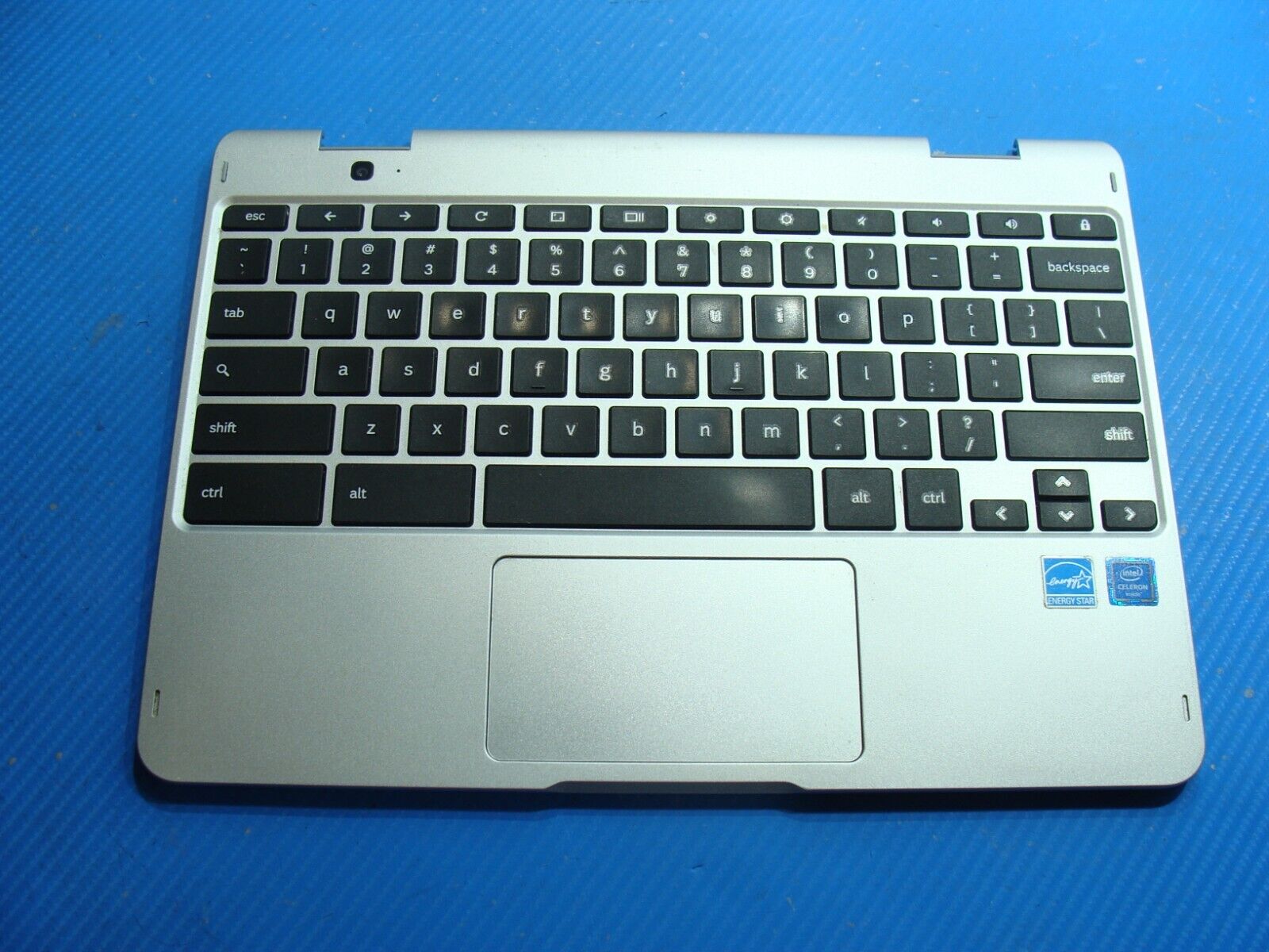 Samsung Chromebook 12.2” XE520QAB-K02US Palmrest w/Touchpad Keyboard BA98-01635A