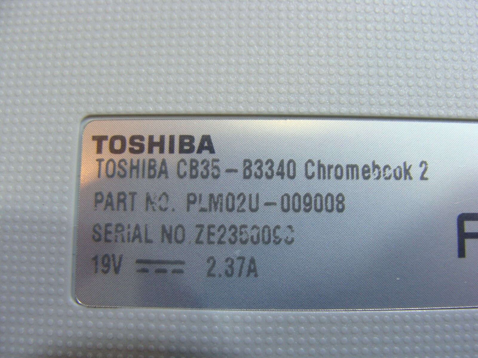 Toshiba Chromebook 2 13.3 CB35-B3340 Genuine Laptop Bottom Case 36BUHBA0I