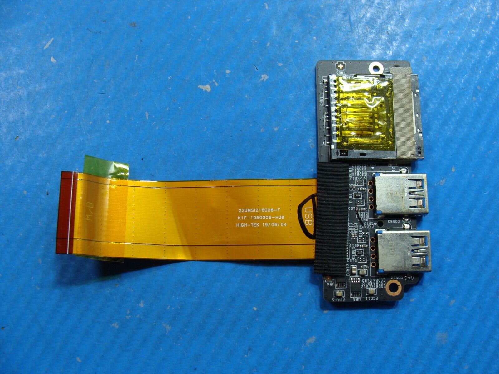 MSI GL63 9SEK 15.6 Genuine Laptop USB Card Reader Board w/Cable MS-16P7B